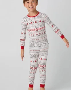 Alpine Fair Isle Kids PJ Set: Sizes 4T