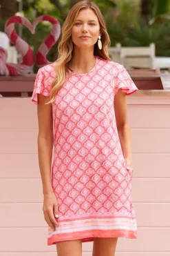 Amelia Island Flutter Sleeve Shift Dress