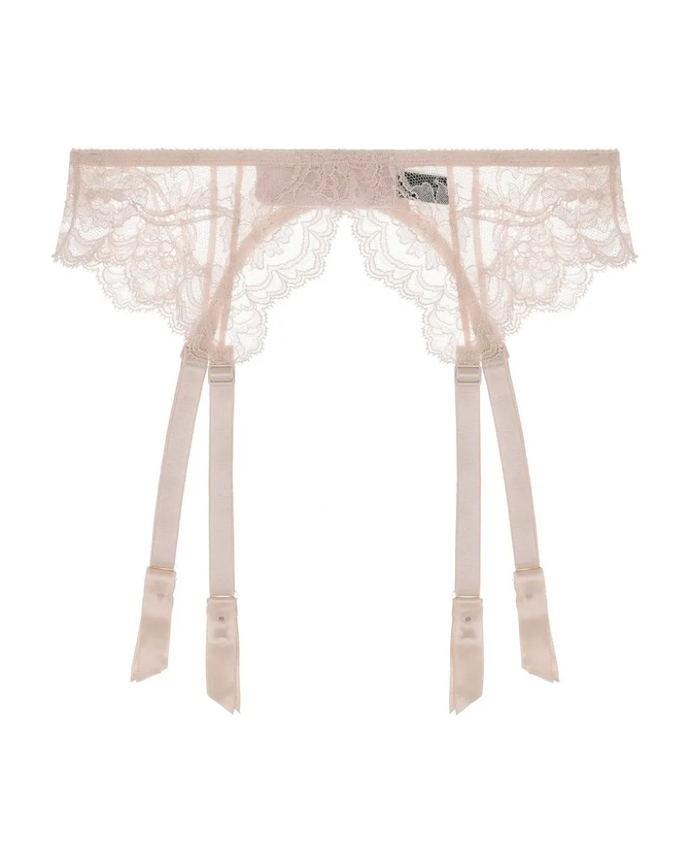 Anais Suspender Belt: Petal