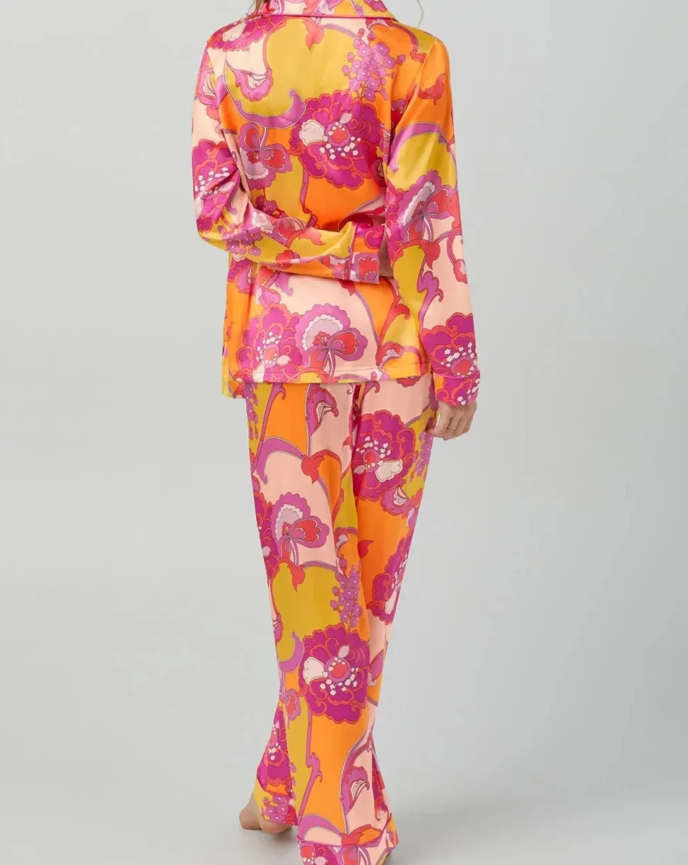 Apache Bloom Washable Silk Pajama: BedHead x Trina Turk: Size S, XL