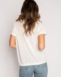 Back to Basics Ivory Short Sleeve Top