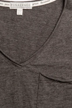Back to Basics Slub Short Sleeve Top