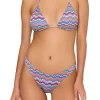 Barcelona Metallic Chevron Triangle Bikini Set