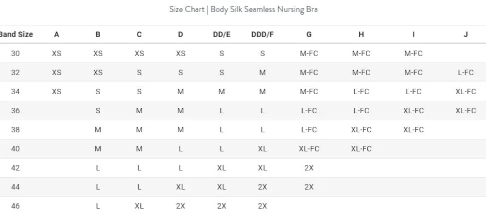 Body Silk Nursing Bra