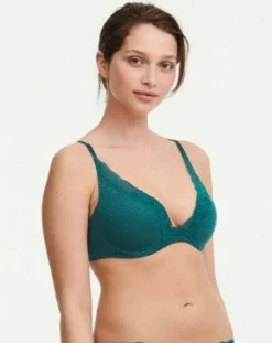 Brooklyn Plunge Bra- Emerald - Size 34B, 36C, 32E