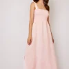 Bunched Top Linen Dress: Size L