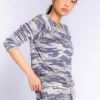 Camo Cool Long Sleeve Top: Size M