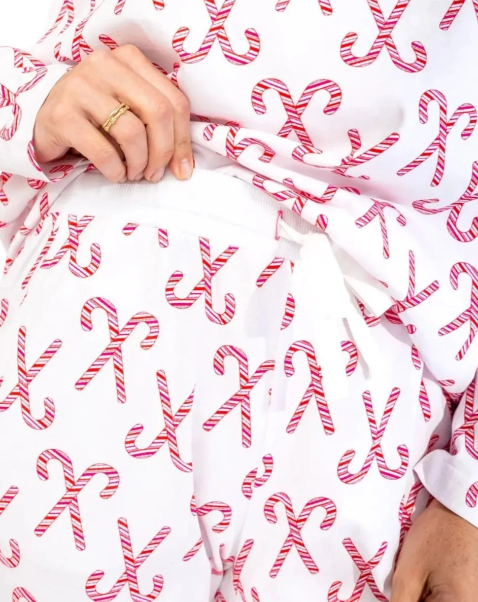 Candy Cane Cotton PJ Set