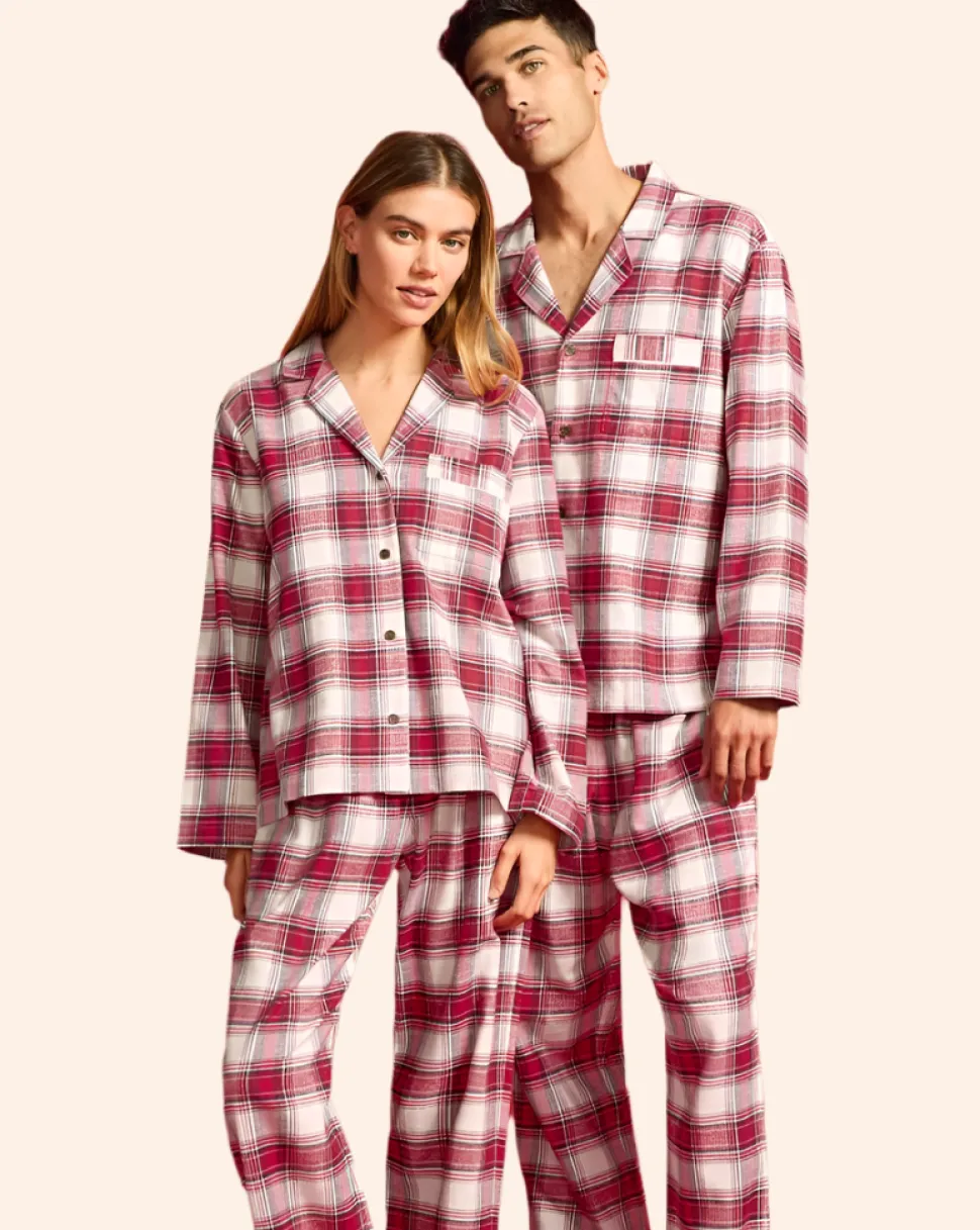 Eberjey Flannel PJ Set: His & Hers