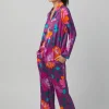 Evening Bloom Washable Silk Pajama: BedHead x Trina Turk: Size XS, XL
