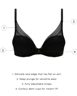 Festivite Lace Plunge Bra