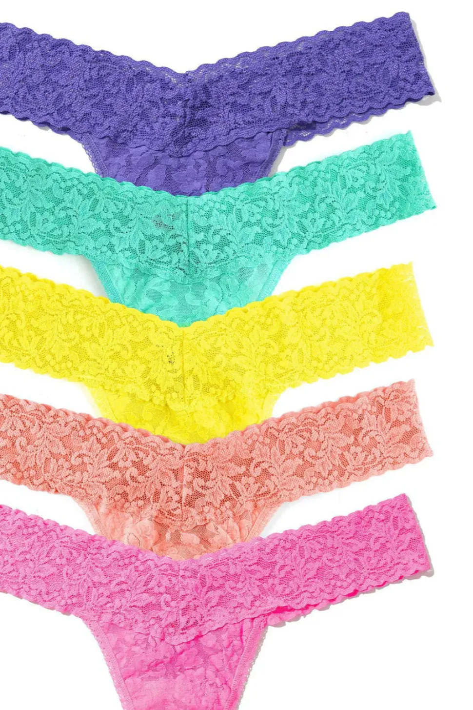 Fiesta - 5 Pack: Low Rise Thong