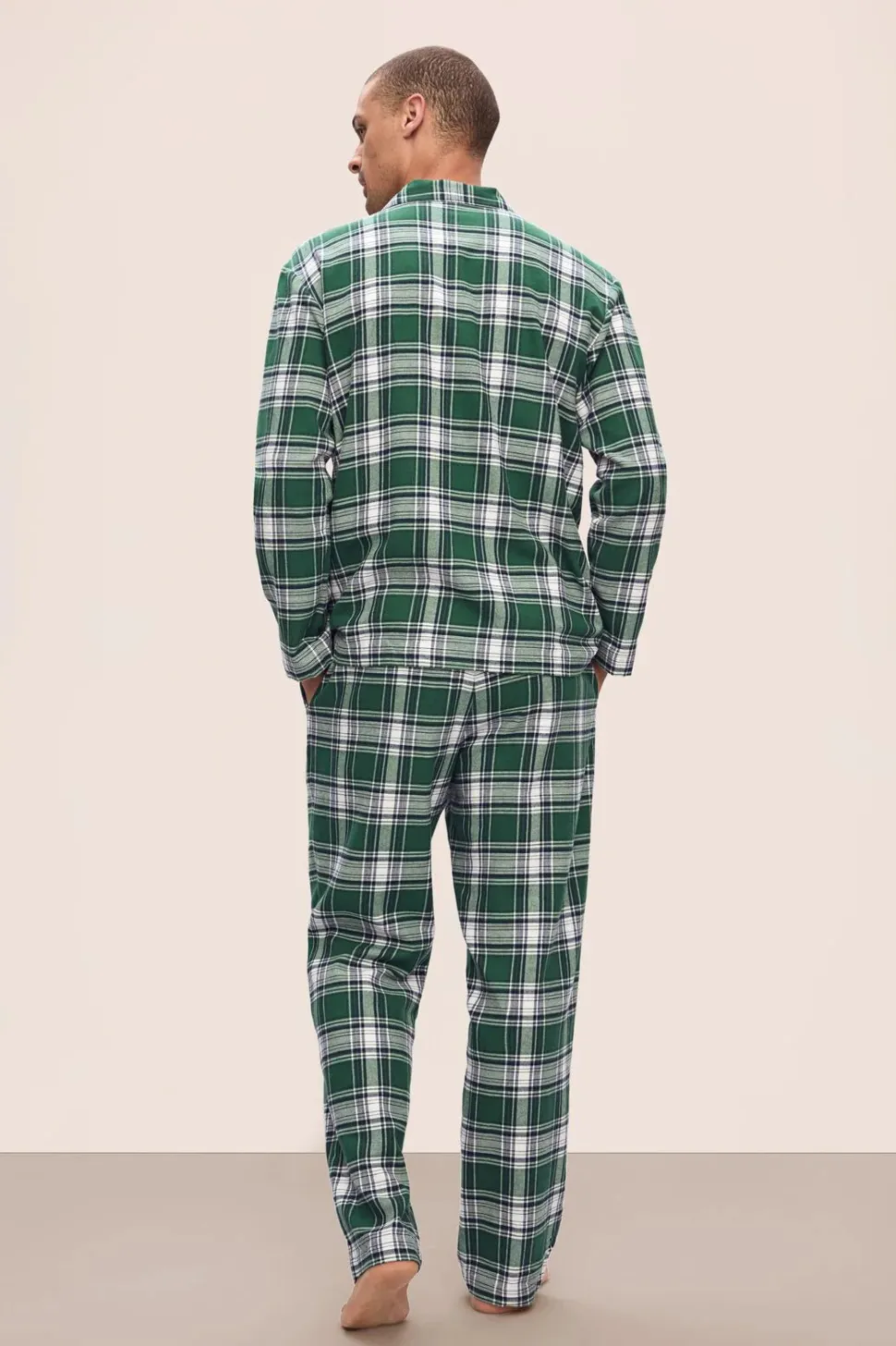 Flannel Mens Long PJ Set