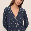 Gisele Printed Holiday Long PJ Set