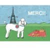 Greeting Card: Merci Poodle