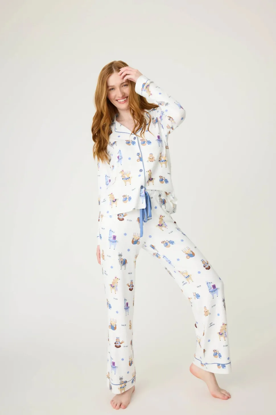 Happy Llamakkah PJ Set: Size M