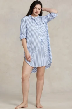 Hydrangea Blue Cotton Poplin Tunic