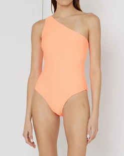 Joni One Shoulder One-Piece Swimsuit: Size L