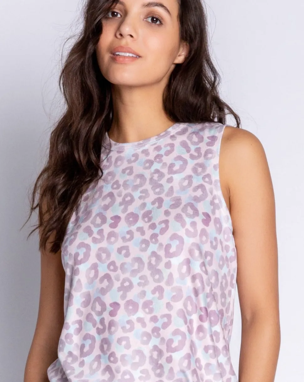 Leopard Love Tank & Pant Lounge Set- Size L
