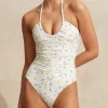 Limonata Ruched Vacation One Piece: Size XS
