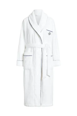 Logo Shawl-Collar Bath Robe