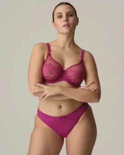 Madison Non-Padded Full Cup Seamless Bra: Fuchsia Size 38D, 40F