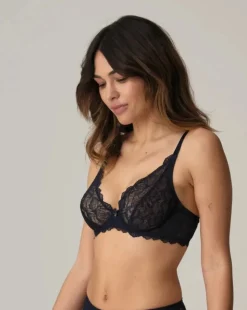 Manyla Plunge Bra: Velvet Blue