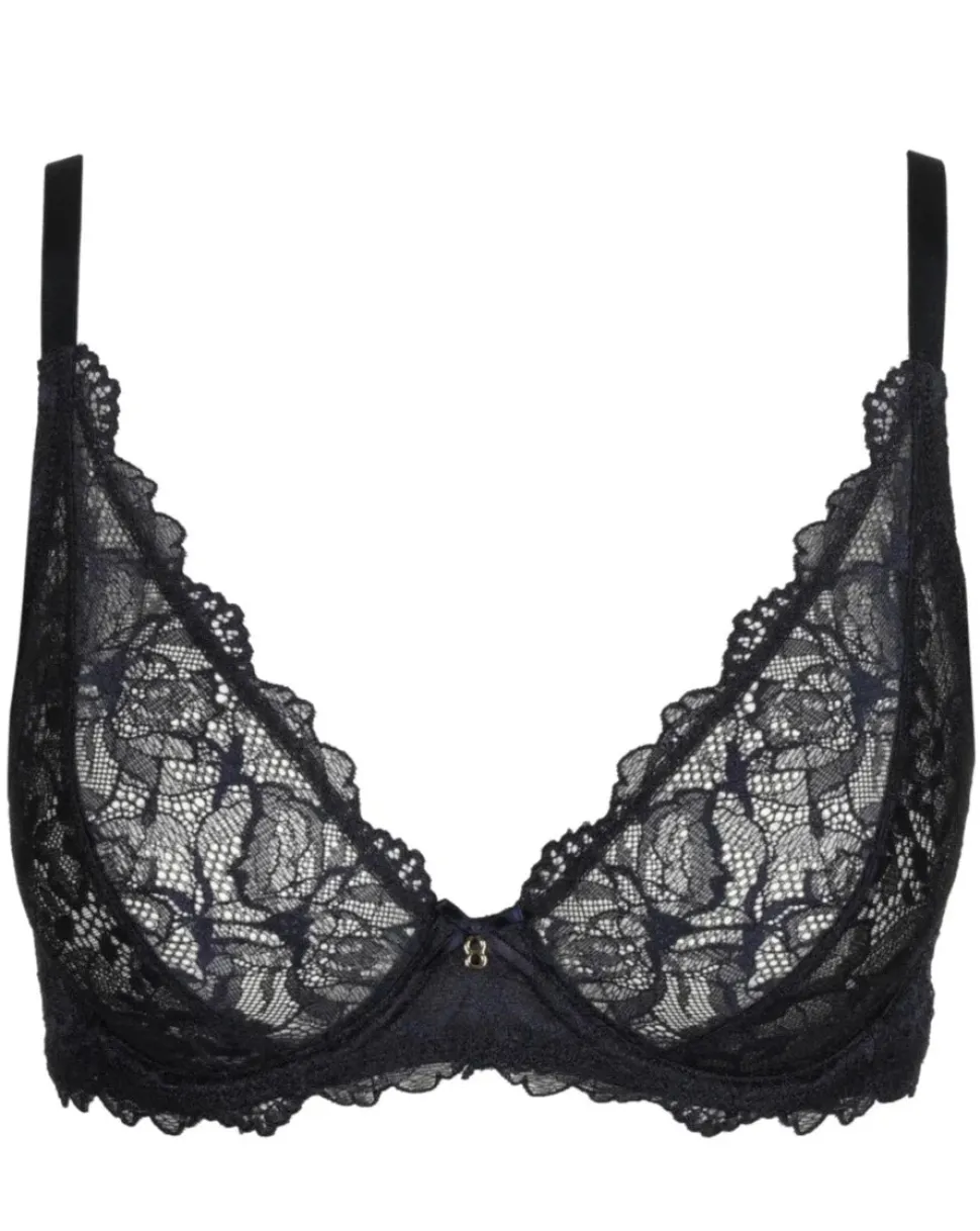 Manyla Plunge Bra: Velvet Blue