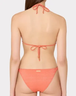 Metallic Ring Triangle Bikini Set