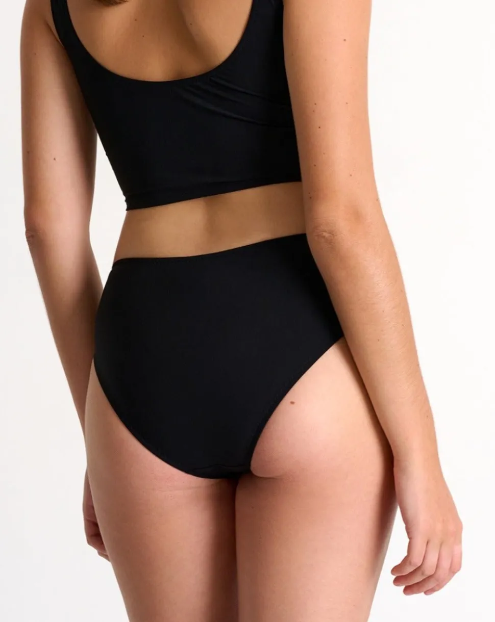 Mid Rise Cinch Up Bikini Bottom