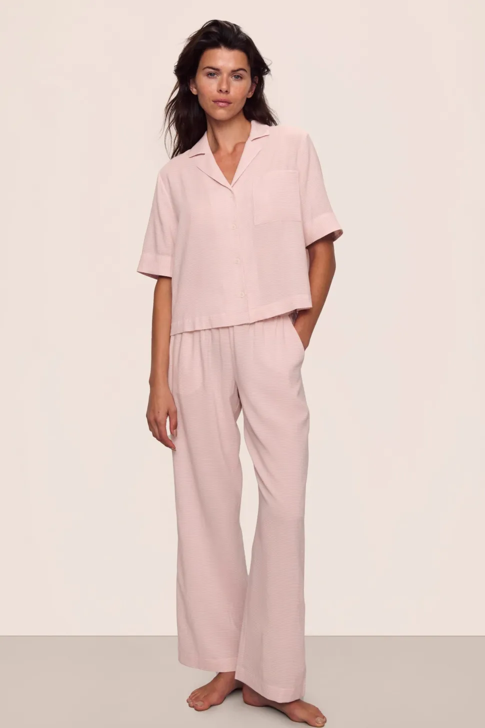 Nautico Relaxed Short Sleeve & Pant PJ Set