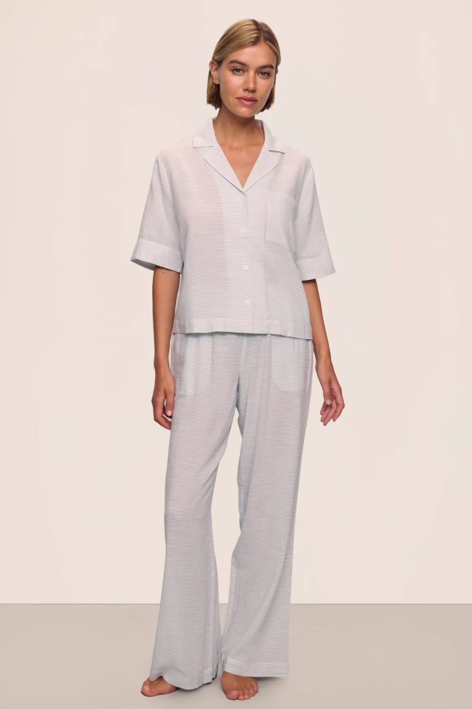 Nautico Relaxed Short Sleeve & Pant PJ Set