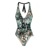 Oceane Halter Tie Swimsuit: Size M