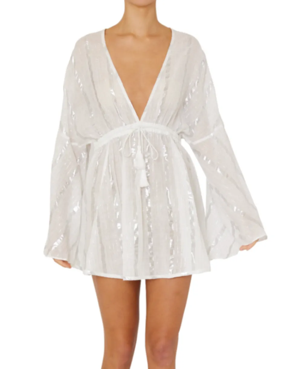 Olympia Lurex Stripe Dress