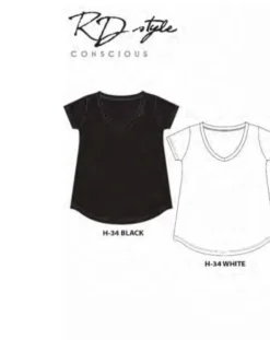 Organic Cotton Short Sleeve V-Neck Tee