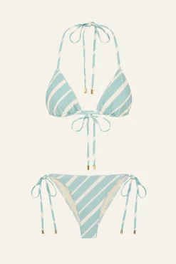 Piped Essential String Bikini Set