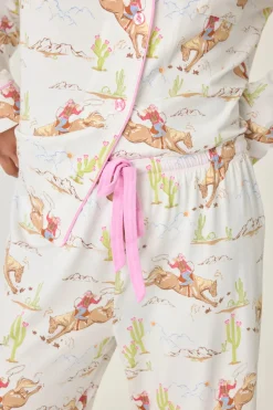 Playful Prints Western Long PJ Set