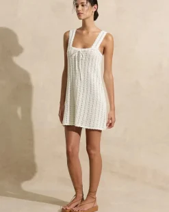 Pointelle Mini Dress