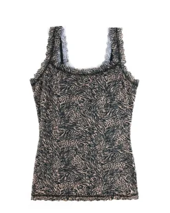 Printed Signature Lace Classic Cami: Size L