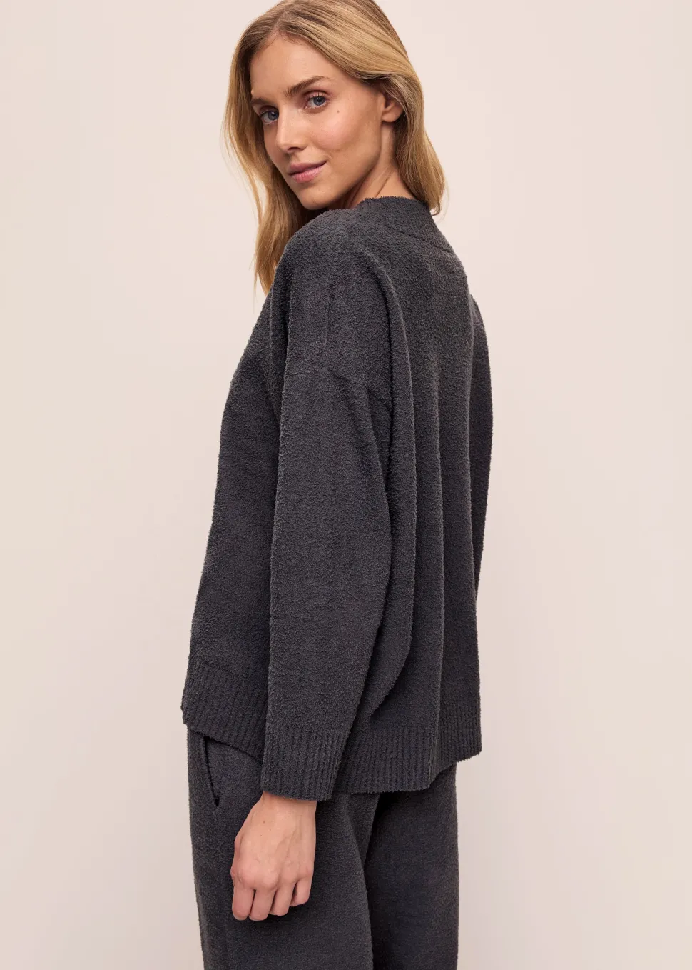 Recycled Boucle Sweater & Pant Set