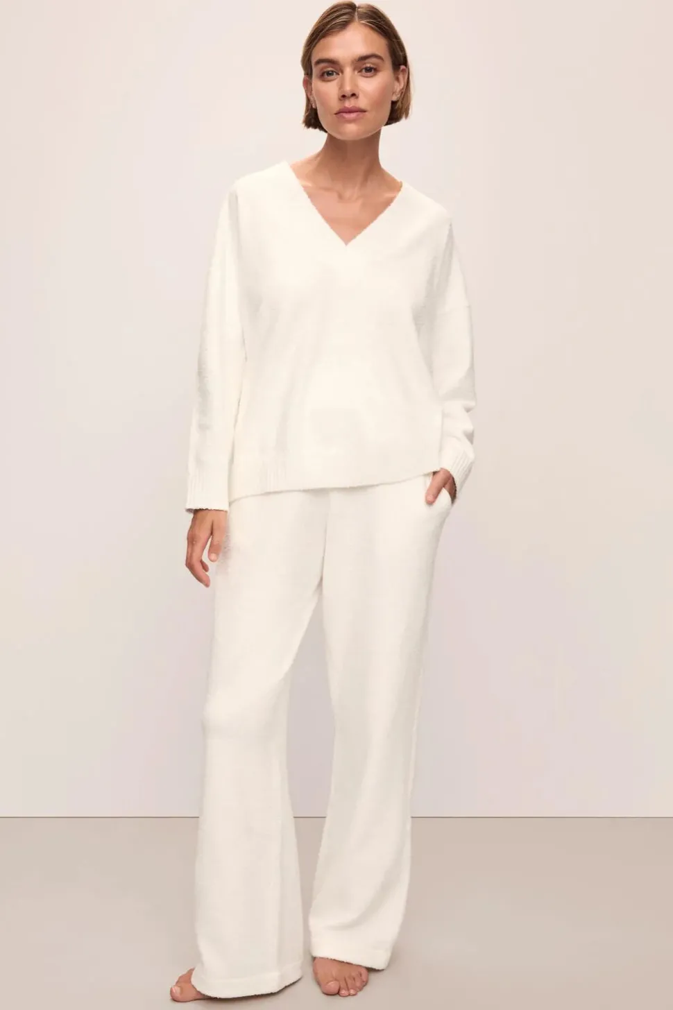 Recycled Boucle Sweater & Pant Set