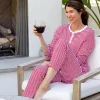 Red Stripe Cotton PJ Set