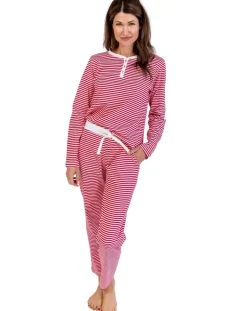 Red Stripe Cotton PJ Set