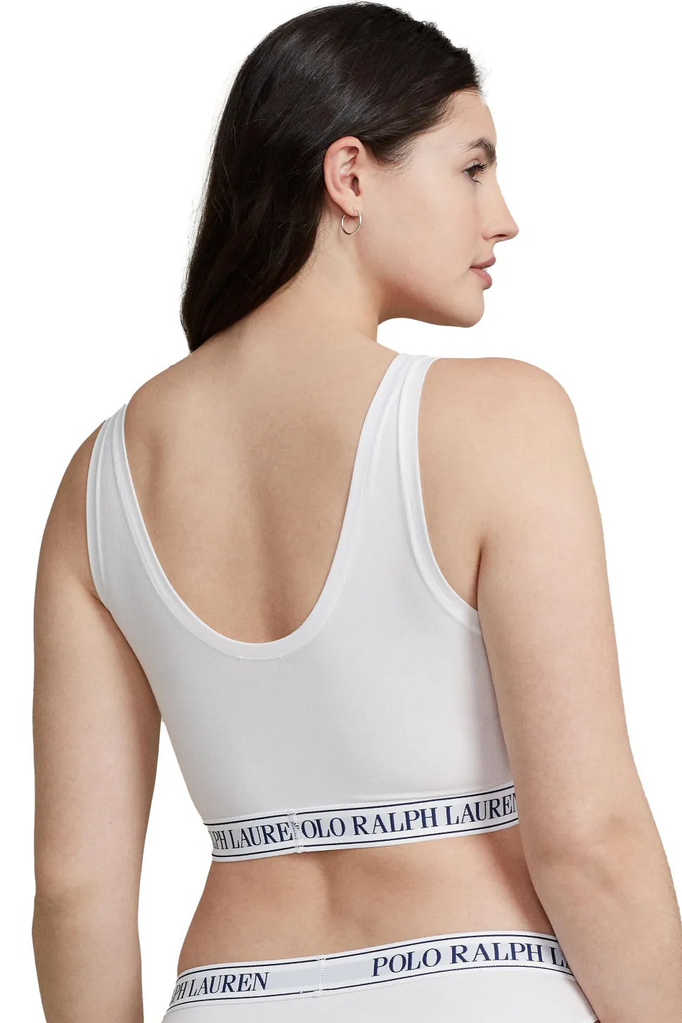 Repeat-Logo Scoop Cropped Tank