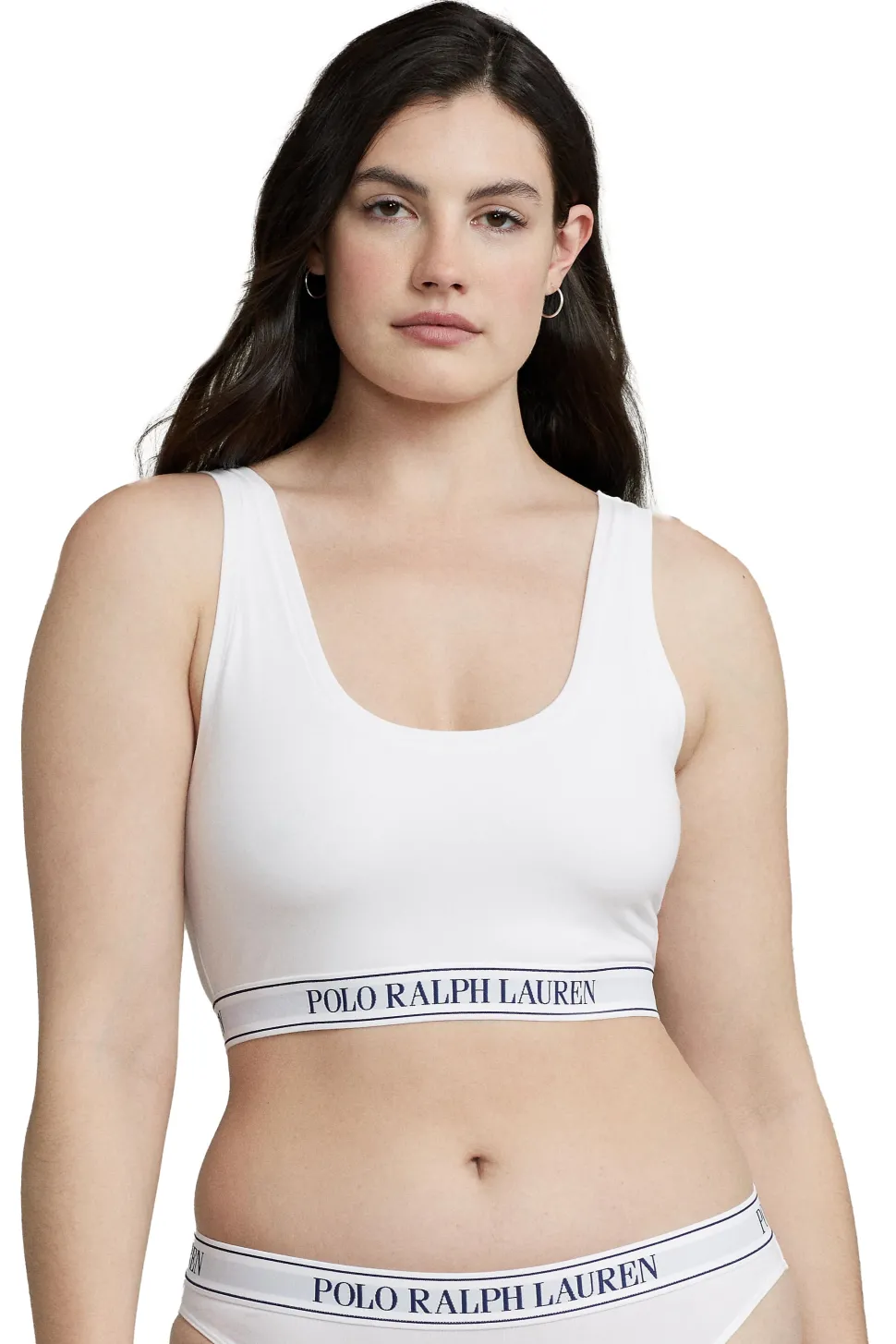 Repeat-Logo Scoop Cropped Tank