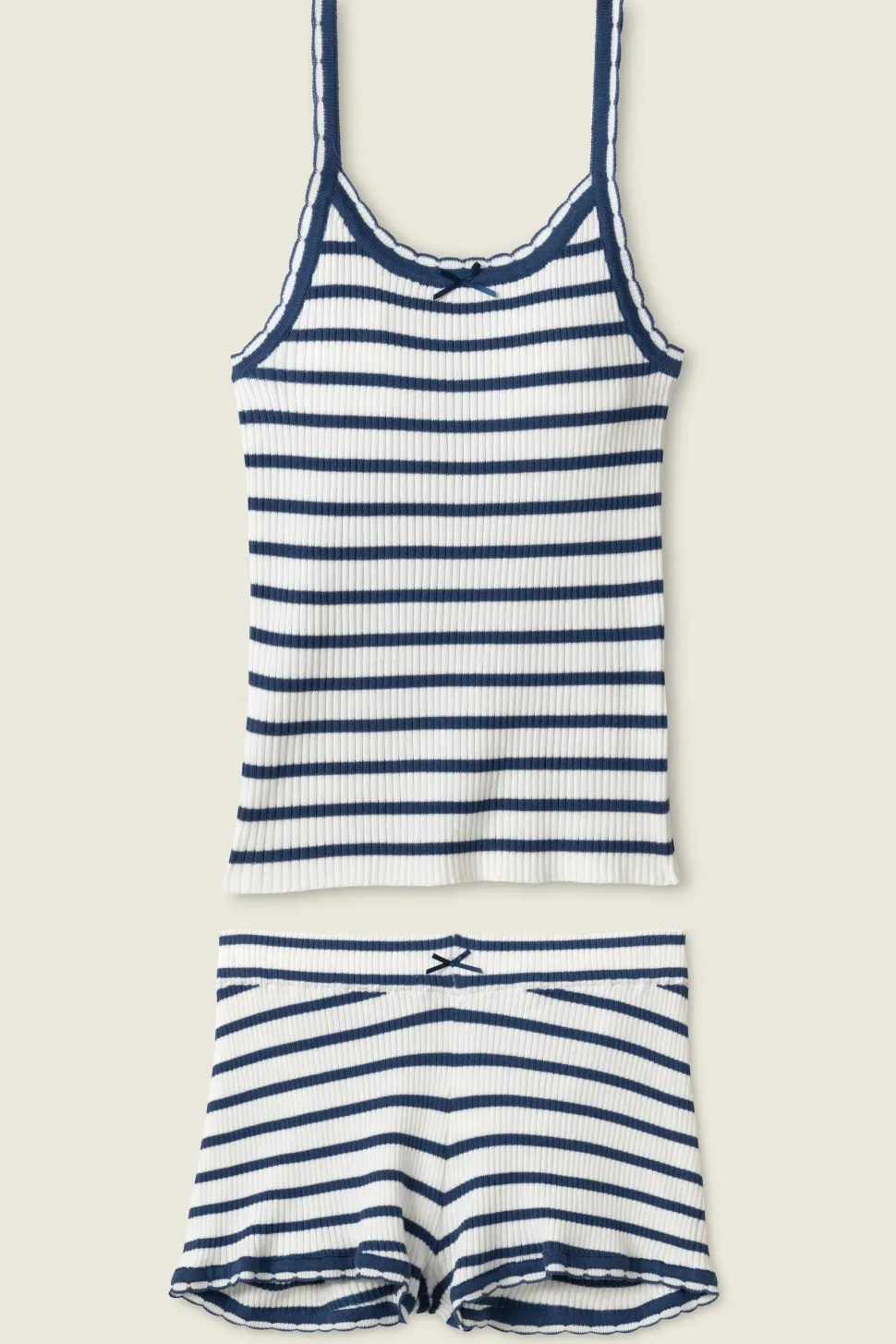 Seaside Striped Rib Lounge Set