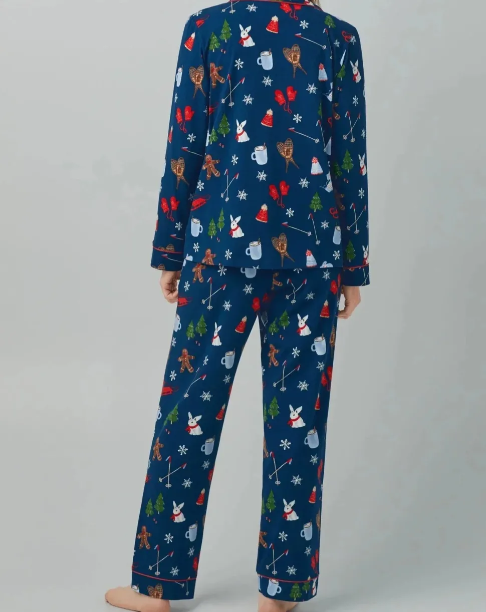 Seasonal Delights Cotton Stretch Jersey PJ Set: Size XL