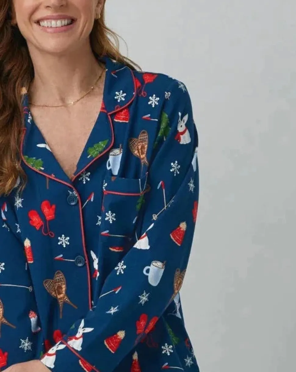 Seasonal Delights Cotton Stretch Jersey PJ Set: Size XL