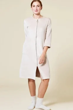 Serenity 3/4 Sleeve Mink Zip Robe