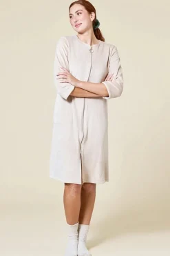 Serenity 3/4 Sleeve Mink Zip Robe